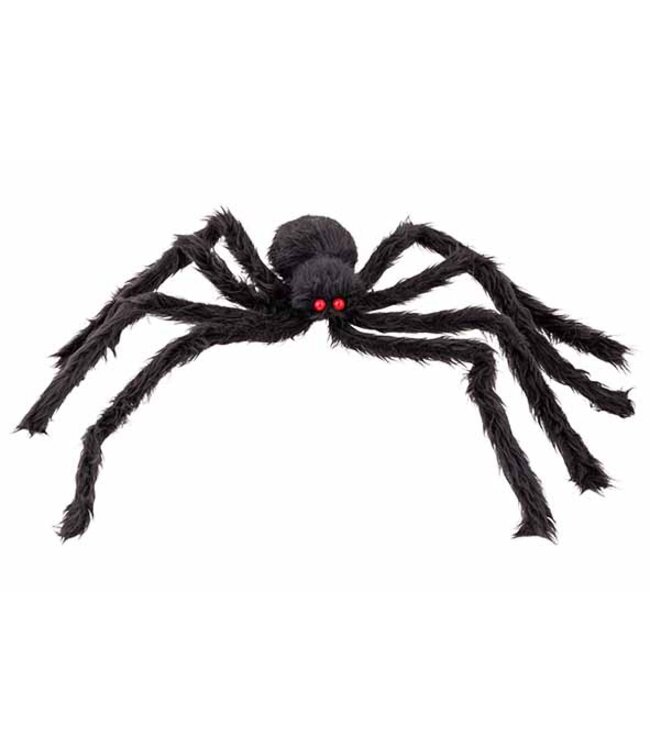 Cosy @ Home Spin Hairy Zwart 74x14xH5cm Textiel – Grote Halloween Decoratie