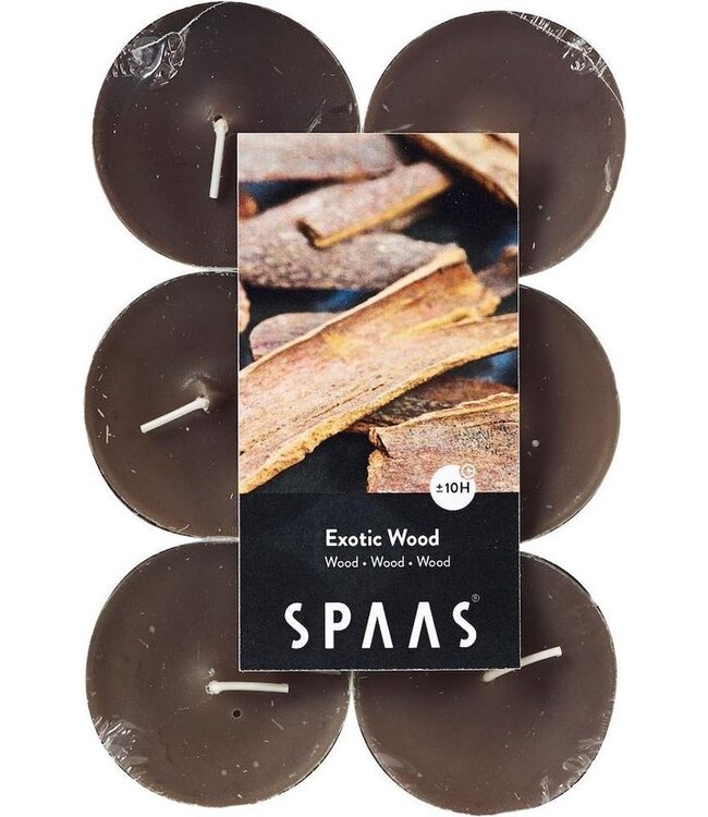 Spaas  Maxi Geurtheelichten x12 Exotic wood