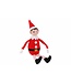 Cosy @ Home Figuur Elf - Rood/Wit – 32 cm – Textiel