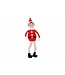 Cosy @ Home Figuur Elf - Rood/Wit – 32 cm – Textiel