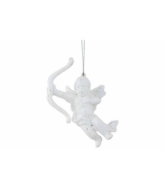 Cosy @ Home Cupido Hanger Wit Glitter – 11 cm