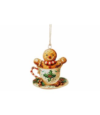 Cosy @ Home Vintage Koekjeshanger Metaal Bruin – 11 cm