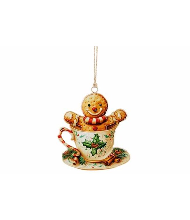 Cosy @ Home Vintage Koekjeshanger Metaal Bruin – 11 cm