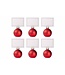 Cosy @ Home Kaarthouders  4 cm-   Set van 6  - Rood  - Glas