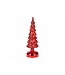 Cosy @ Home Antieke Kerstboom Rood 27cm Glas