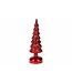 Cosy @ Home Antieke Kerstboom Rood 27cm Glas