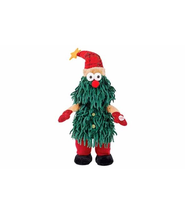 Cosy @ Home Zingende Kerstboom 45cm Rood/Groen