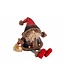 Cosy @ Home Zittende Kerstman Bordeaux 60cm