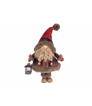 Cosy @ Home Staande Kerstman Bordeaux 62cm