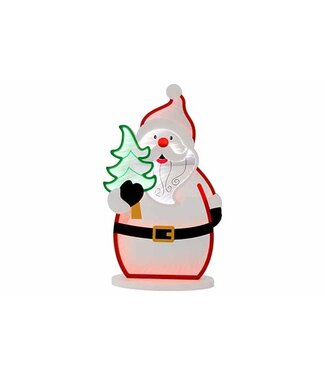 Cosy @ Home LED Licht Santa USB Multikleuren 39cm Acryl