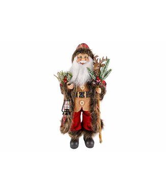 Cosy @ Home Santa Checkers Rood/Groen 46cm