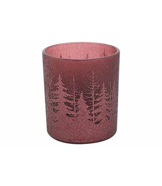 Cosy @ Home Theelichthouder Bordeaux Glas 8cm