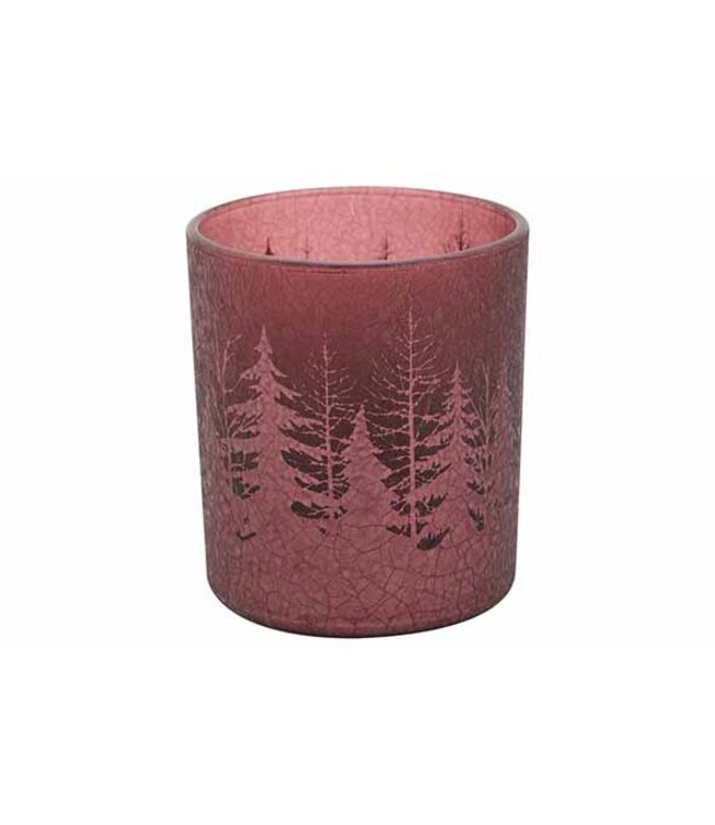 Cosy @ Home Theelichthouder Bordeaux Glas 8cm