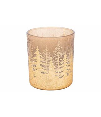 Cosy @ Home Crackle Theelichthouder Goud 8cm