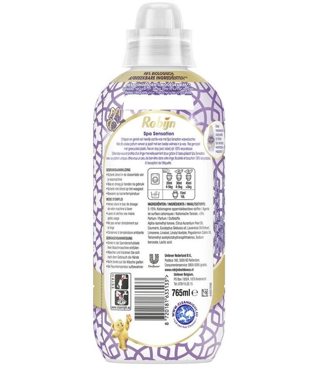 Robijn Wasverzachter Spa Sensation 765ml – 38 Beurten