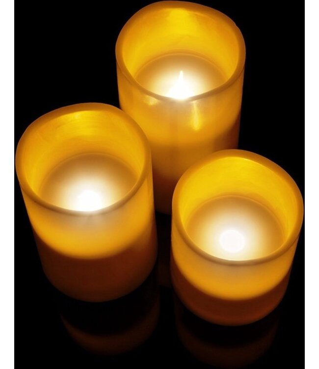 Benson LED kaarsen set - RGB - met afstandsbediening - 3 stuks