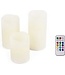 Benson LED kaarsen set - RGB - met afstandsbediening - 3 stuks