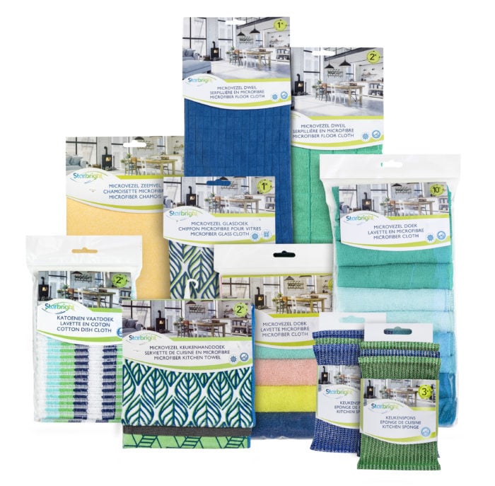 Doekjes, dweilen en sponzen