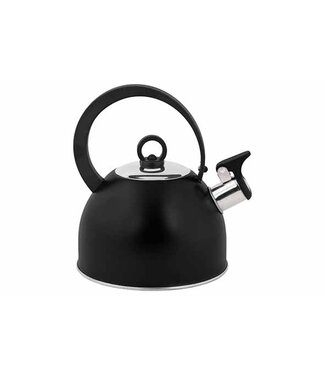 Cosy & Trendy Fluitketel Zwart 1,7L – RVS met Nylon Handvat Ø18 x H21,5 cm