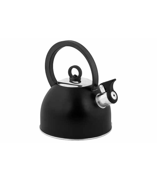 Cosy & Trendy Fluitketel Zwart 1,7L – RVS met Nylon Handvat Ø18 x H21,5 cm