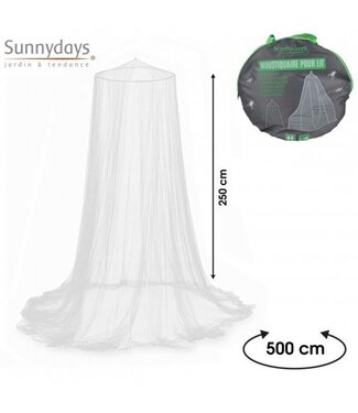Sunnydays Opvouwbaar insectennet H250 cm – Met opbergtas Ø12,5 cm