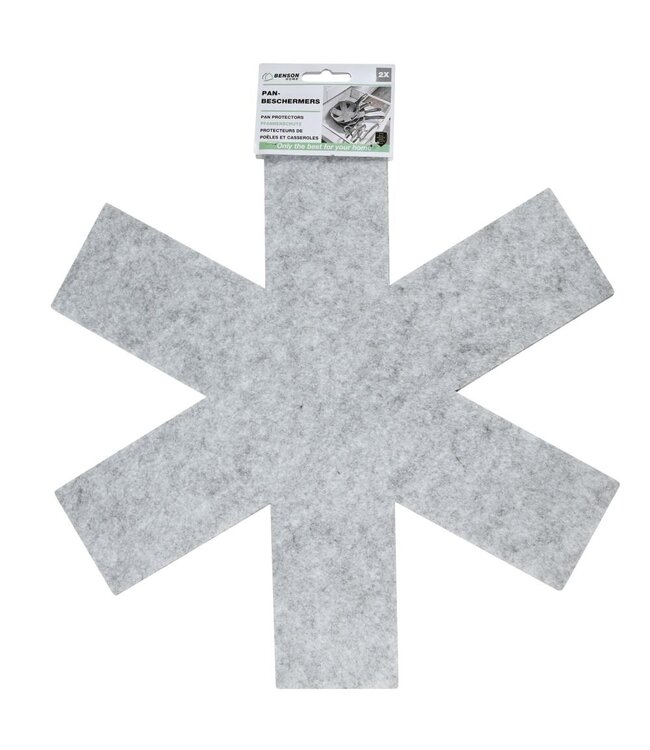 Benson Panbeschermers Vilt 2 Stuks – 38 cm Bescherming voor Pannen