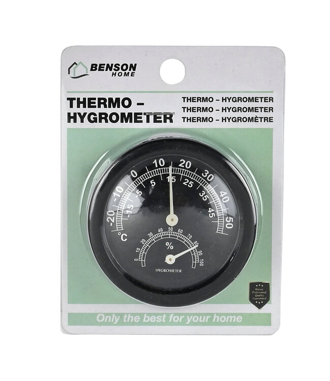 Benson Thermo-Hygrometer – Temperatuur & Luchtvochtigheidsmeter