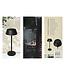 Benson Solar Tafellamp Metaal Zwart – Oplaadbare LED Sfeerlamp