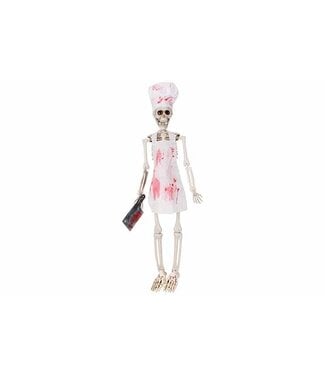 Cosy @ Home Skelet Bloody Chef Wit 10x6xH45cm