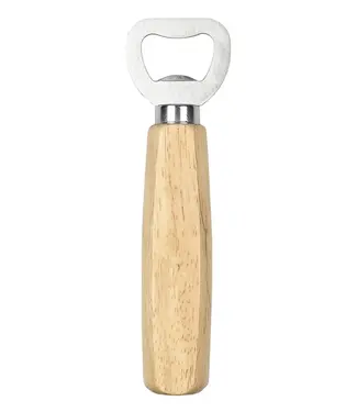Benson Klassieke Houten Flessenopener | Duurzaam RVS & Handvat