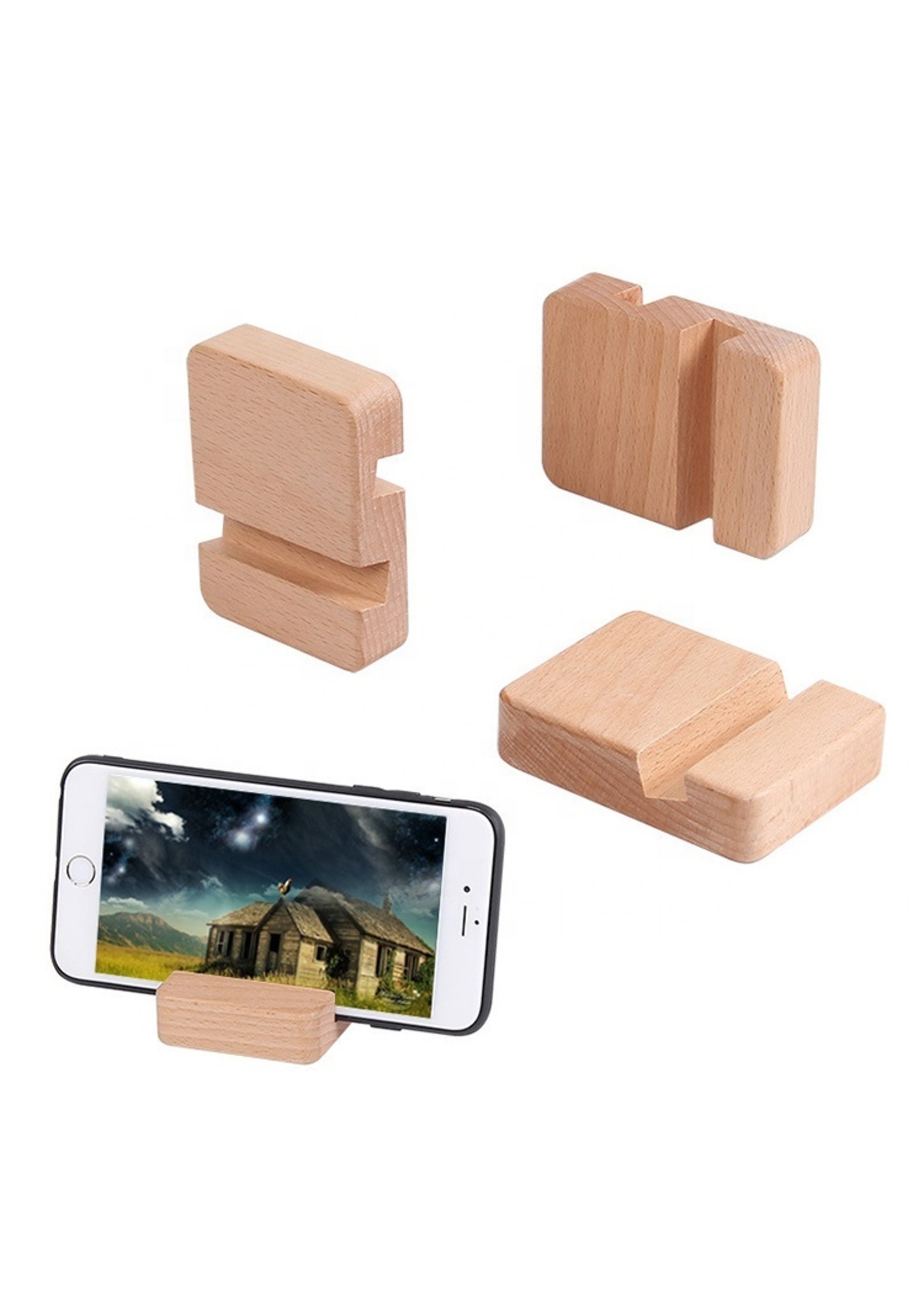 Wood Cell Phone Tablet Stand SFT Products