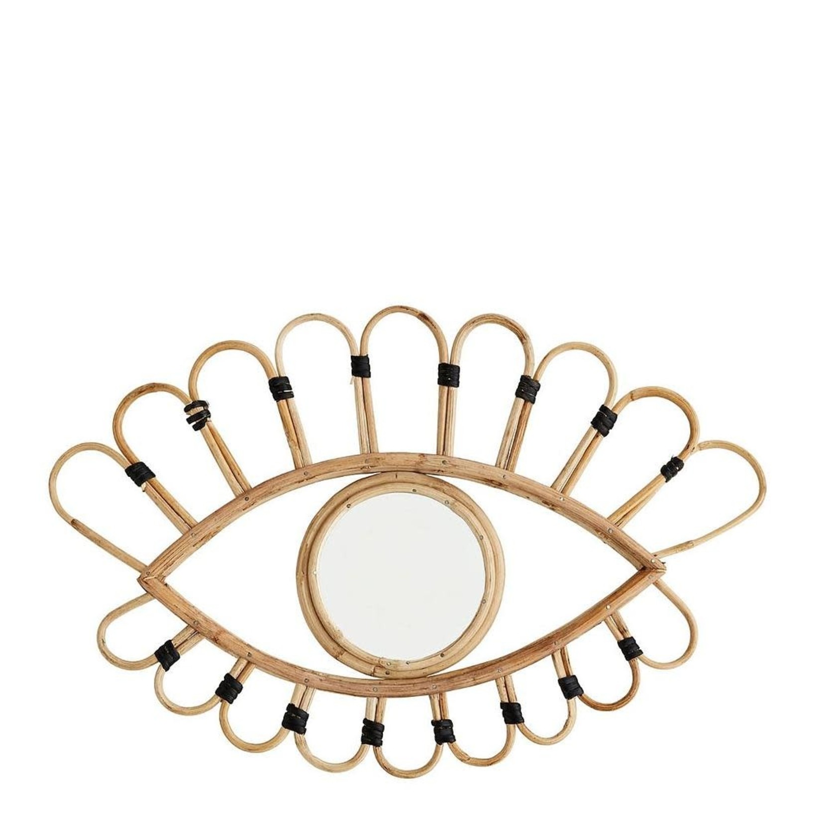 MADAM STOLTZ - Miroir oeil en bambou