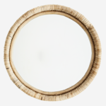 MADAM STOLTZ MADAM STOLTZ - Miroir rond en bamboo