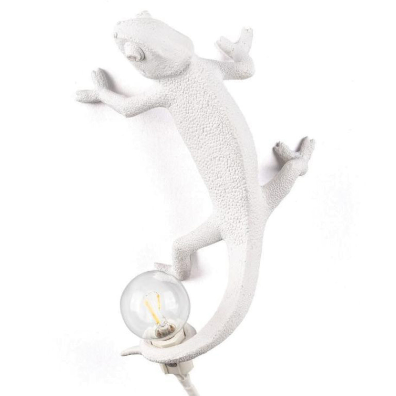 SELETTI SELETTI - Chameleon lamp going up - Left - White