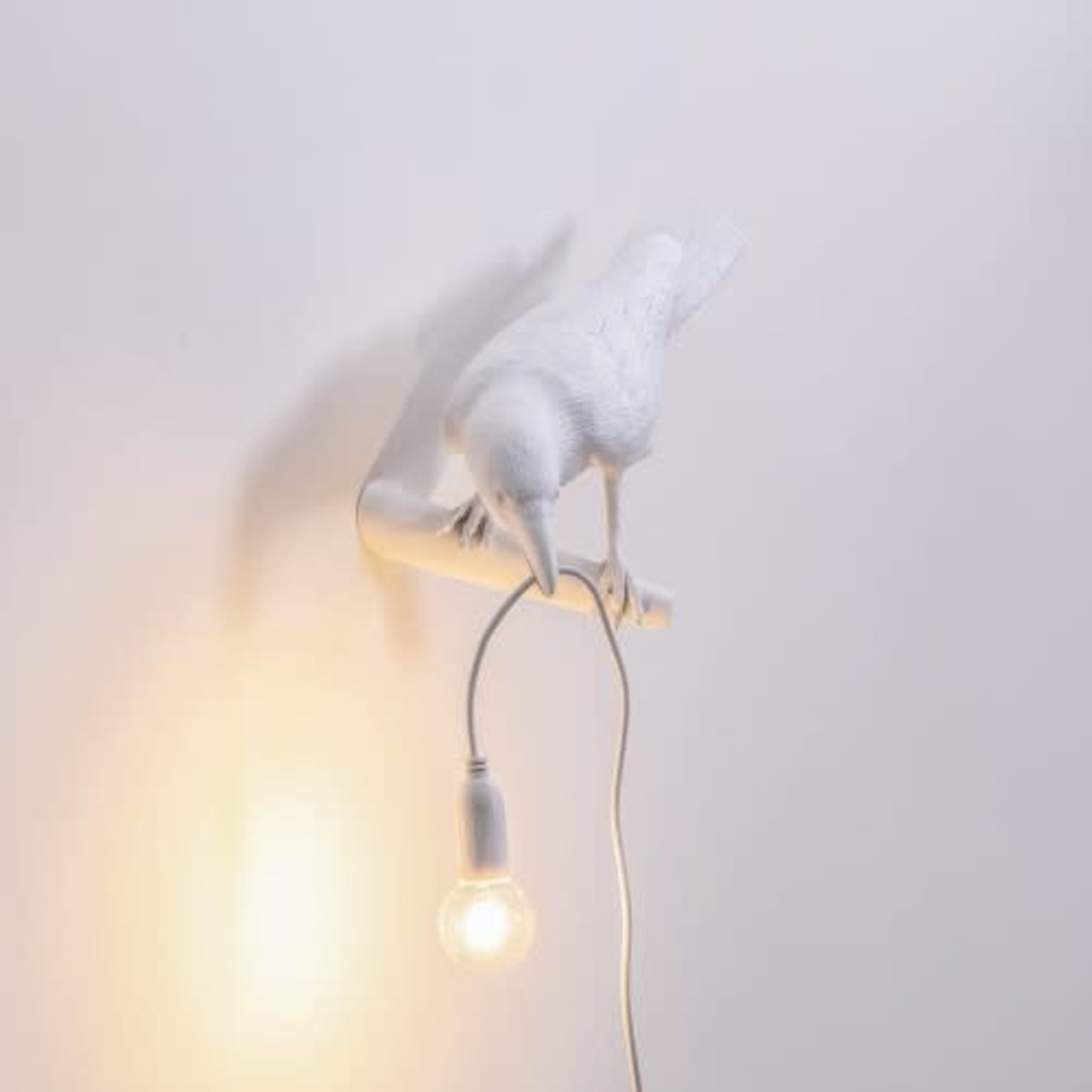 SELETTI SELETTI - The bird lamp - looking left - White