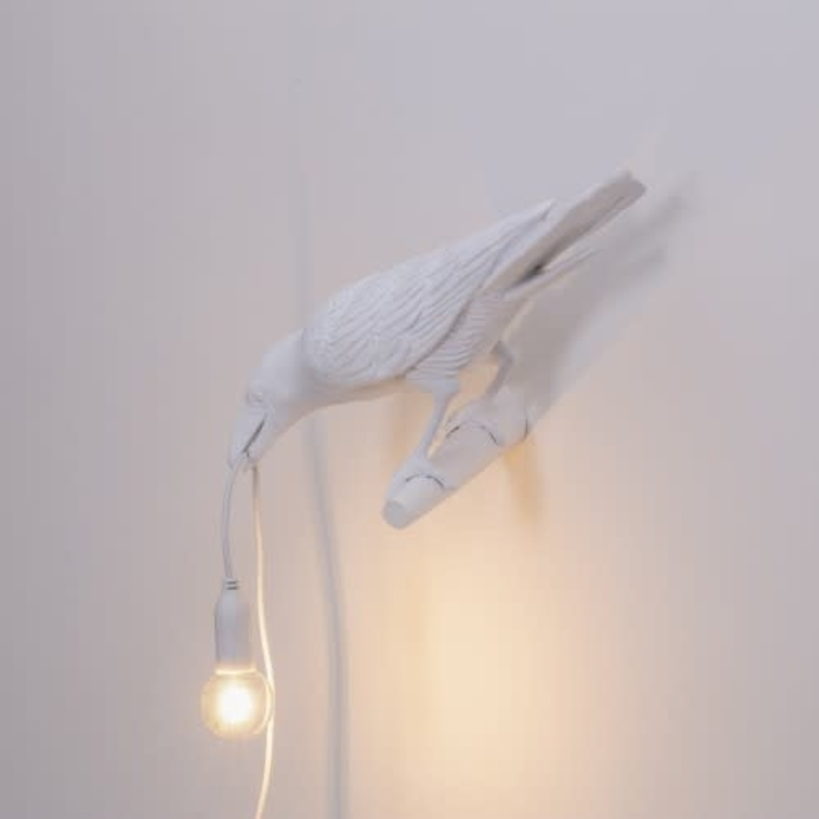 SELETTI SELETTI - The bird lamp - looking left - White