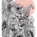 Les Béguins by Pupa - Illustration girafe - A4