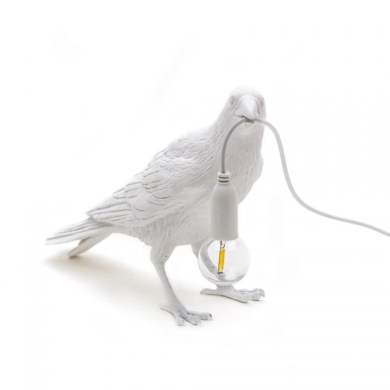 SELETTI SELETTI - The bird lamp - Waiting - White - Intérieur