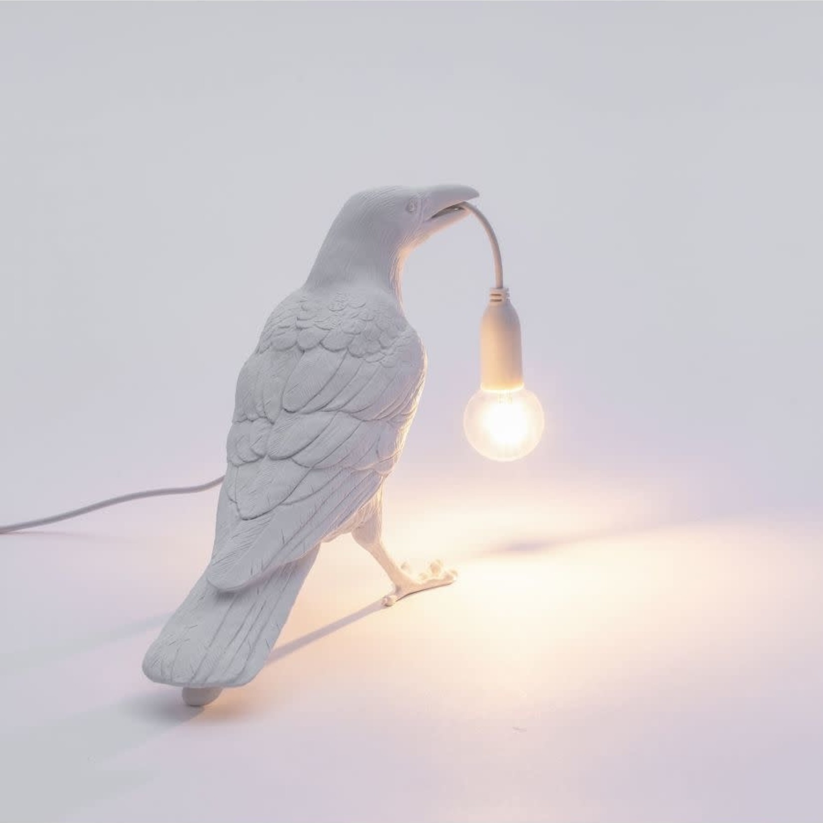 SELETTI SELETTI - The bird lamp - Waiting - White - Intérieur