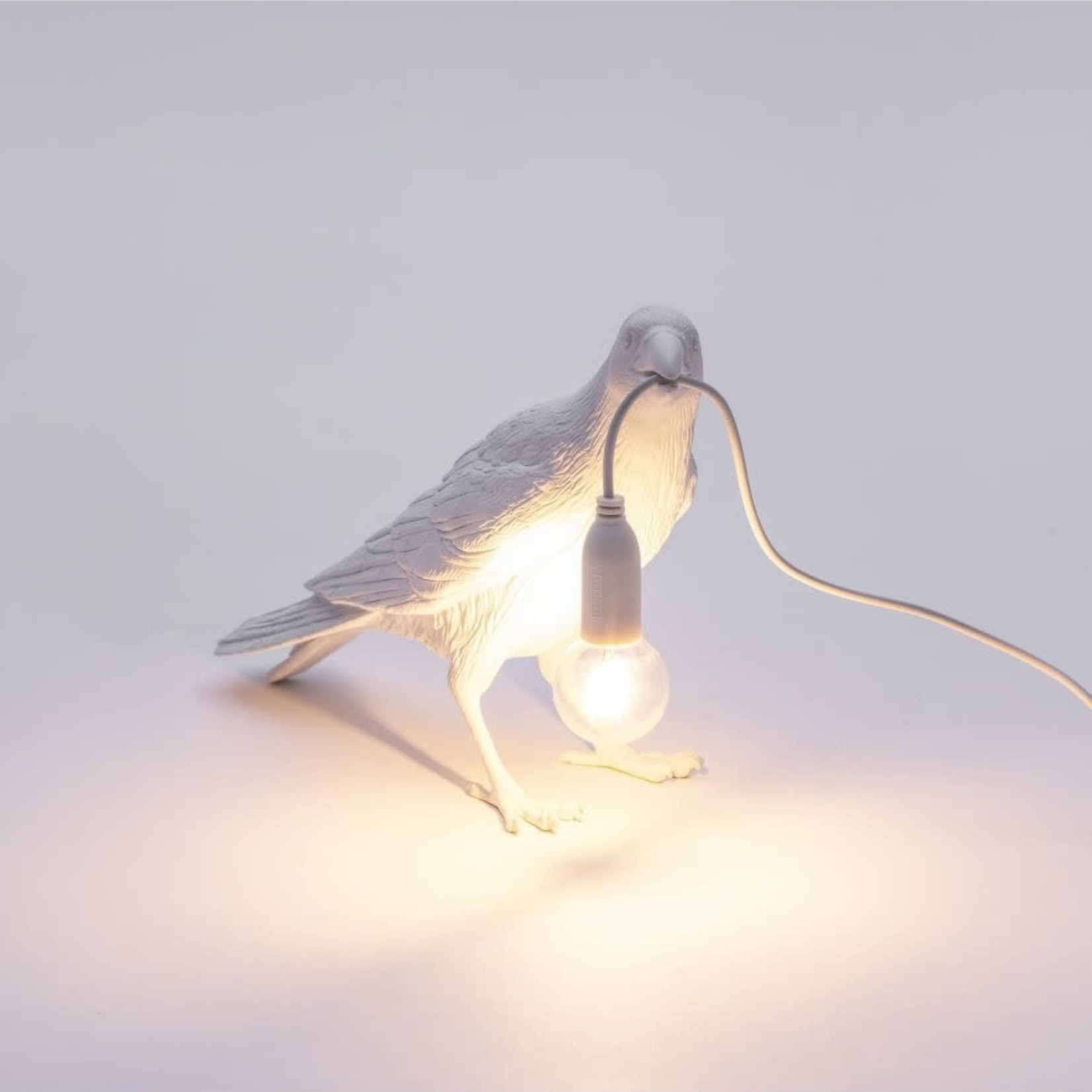 SELETTI SELETTI - The bird lamp - Waiting - White - Extérieur