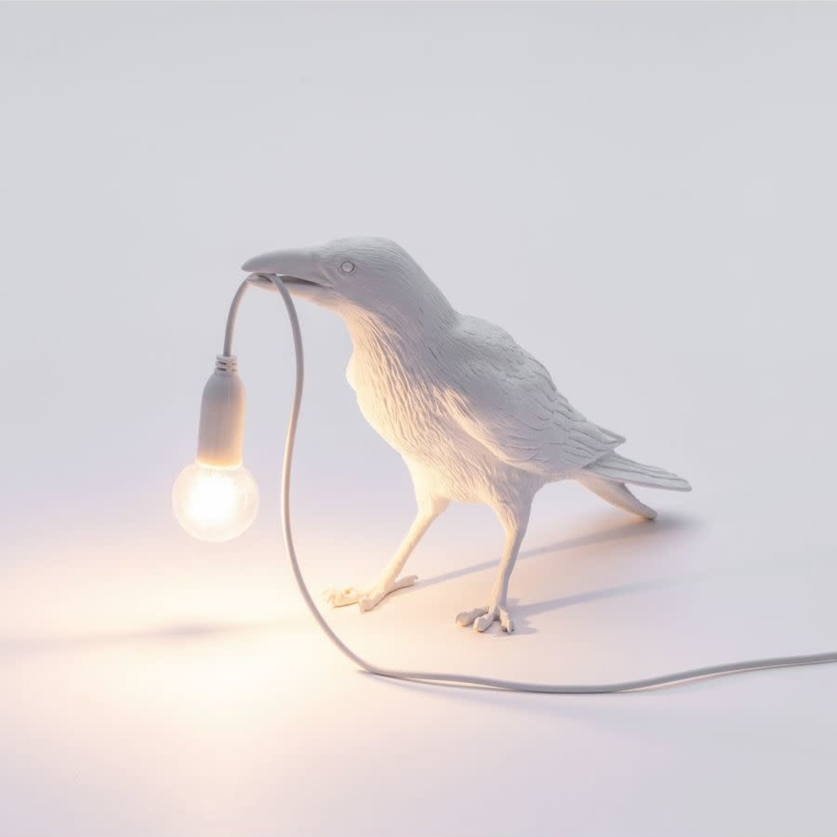 SELETTI SELETTI - The bird lamp - Waiting - White - Extérieur