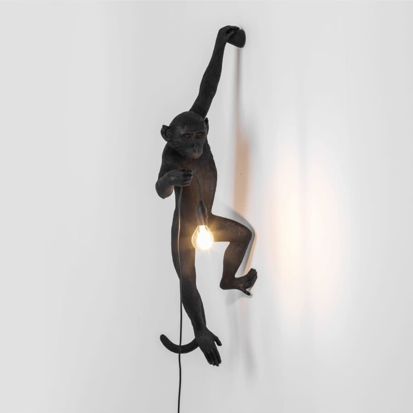 SELETTI SELETTI - The Monkey lamp - Hanging left - Black - Extérieur
