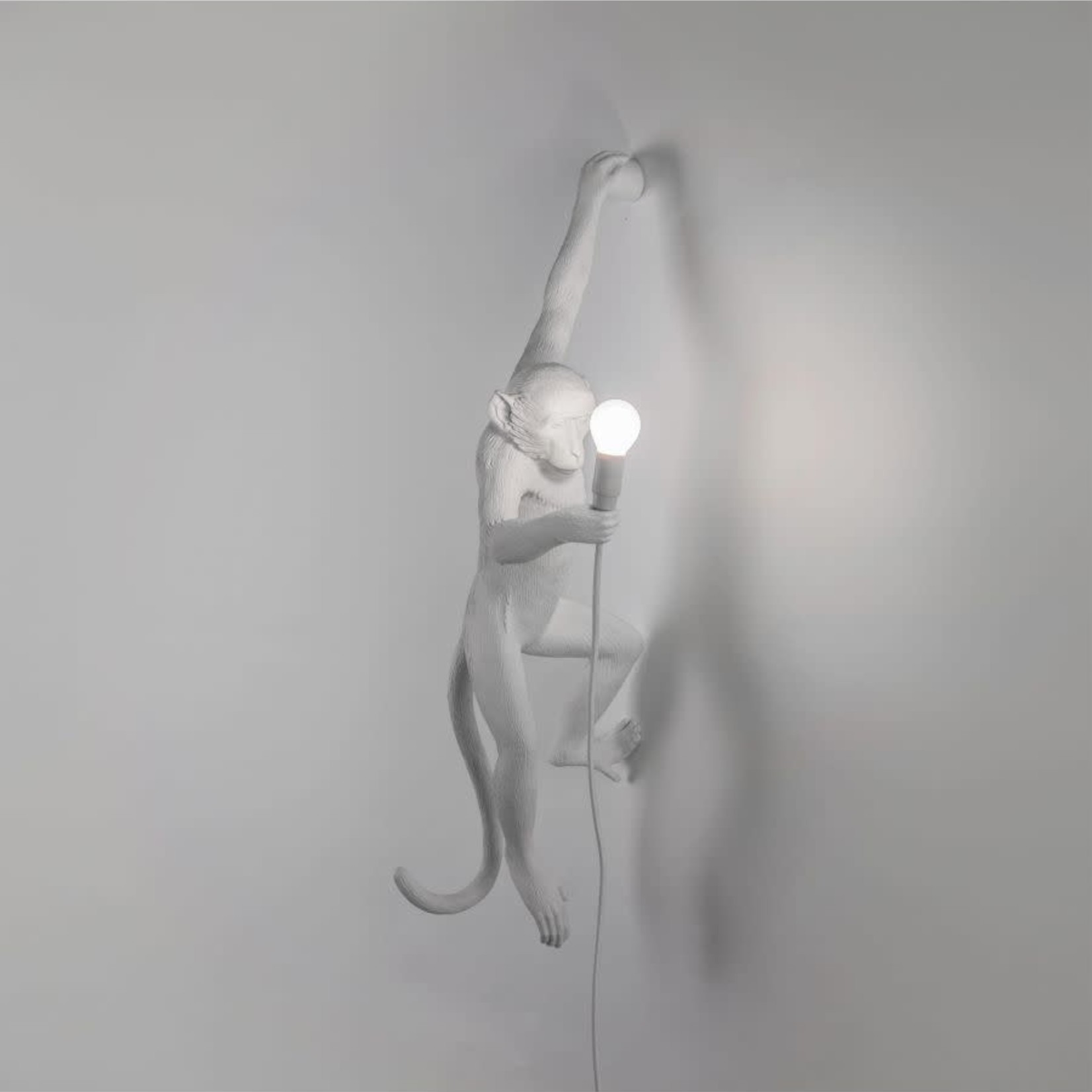 SELETTI SELETTI - The Monkey lamp - Hanging left - White - Extérieur