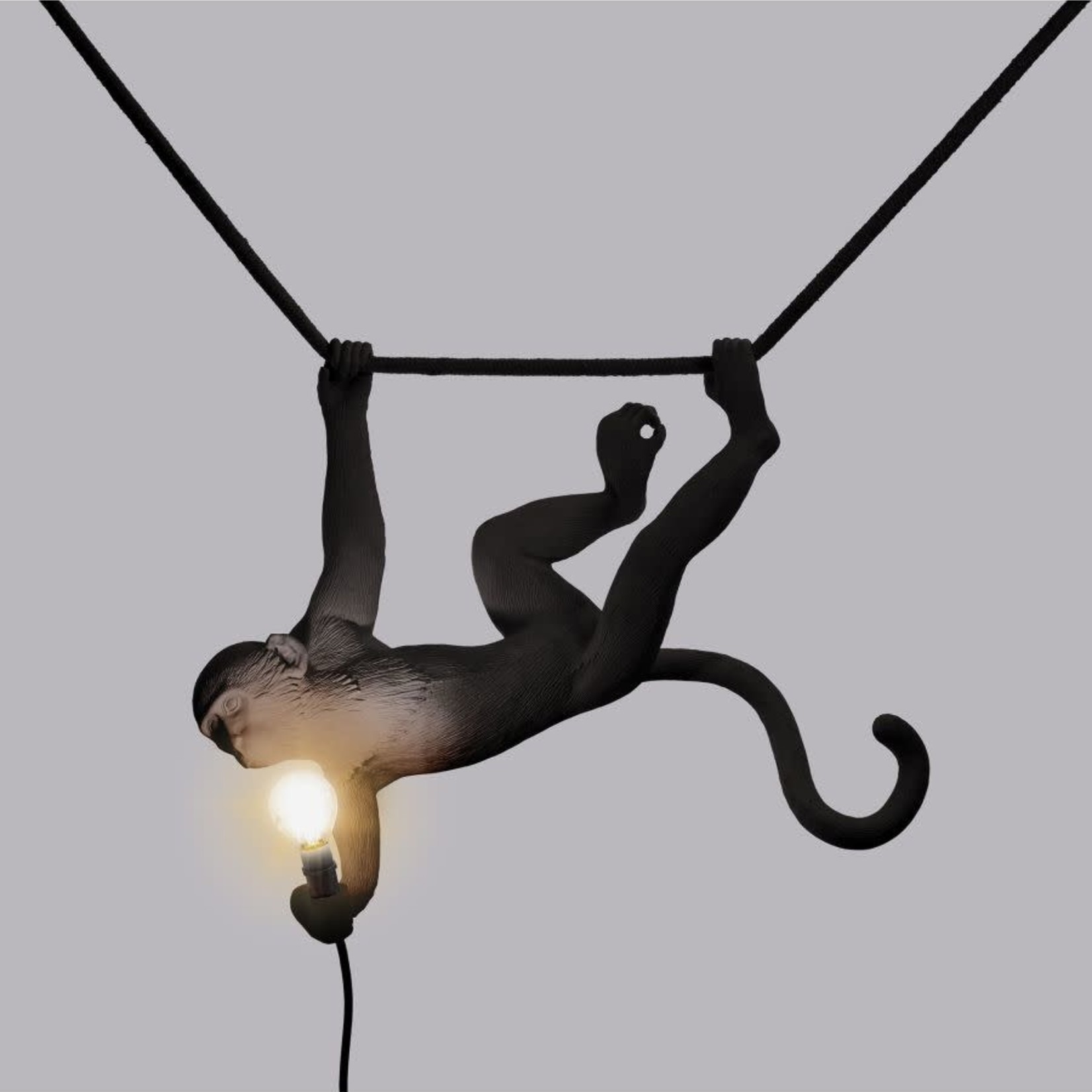 SELETTI SELETTI - The Monkey lamp swing (N°6) - Black