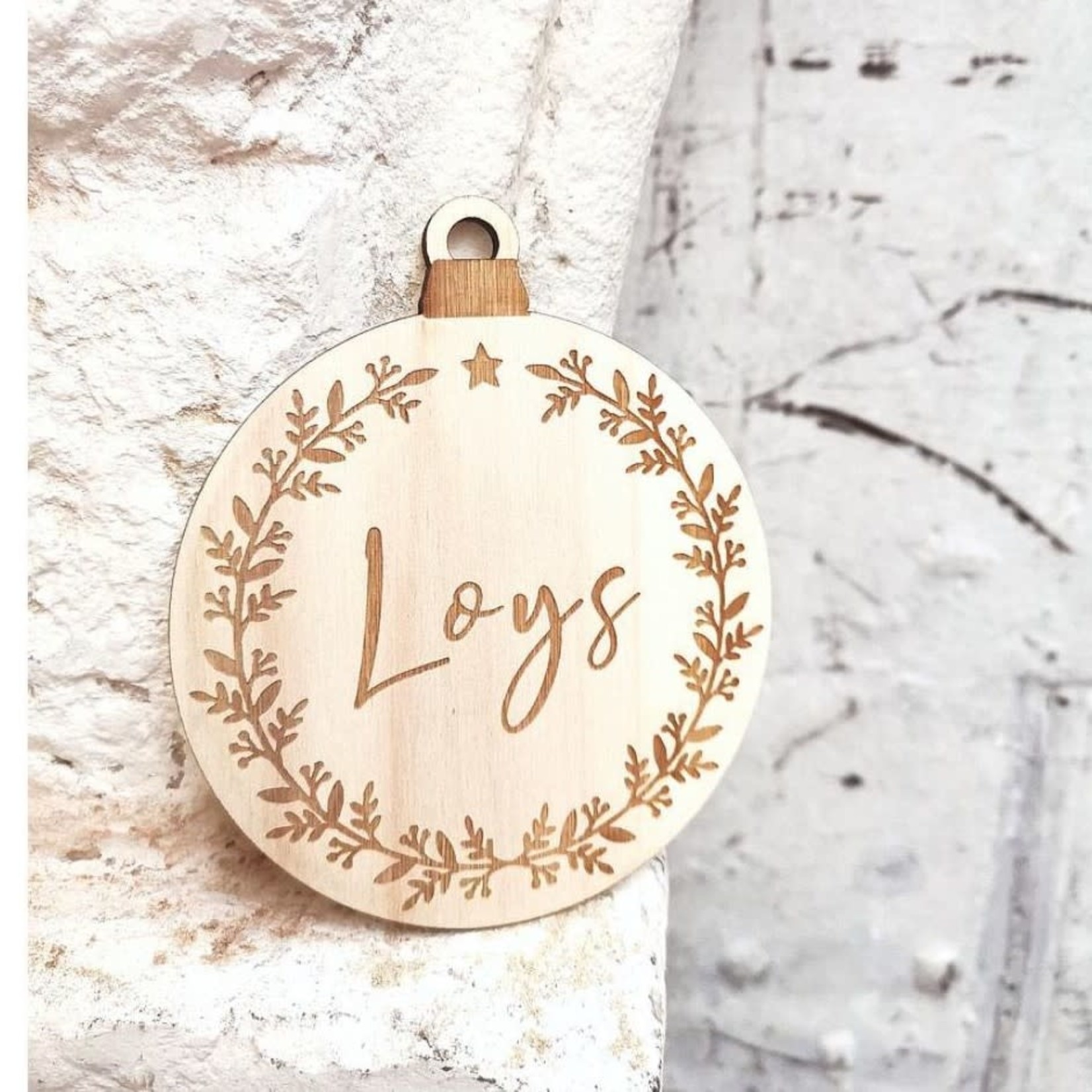 One Of A Kind LASERCUT - Boule de noël - Modèle 1(étoile)