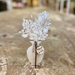 One Of A Kind LASERCUT - Bouquet de fleurs en bois - Personnalisé