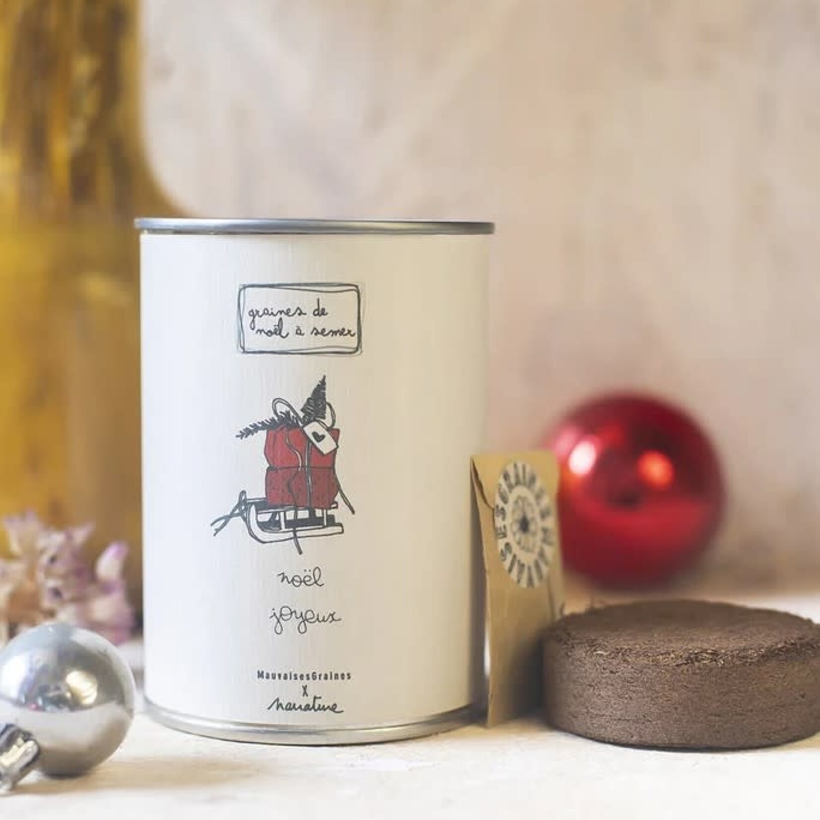 Mauvaises Graines - Kit à semer "Noël Joyeux"