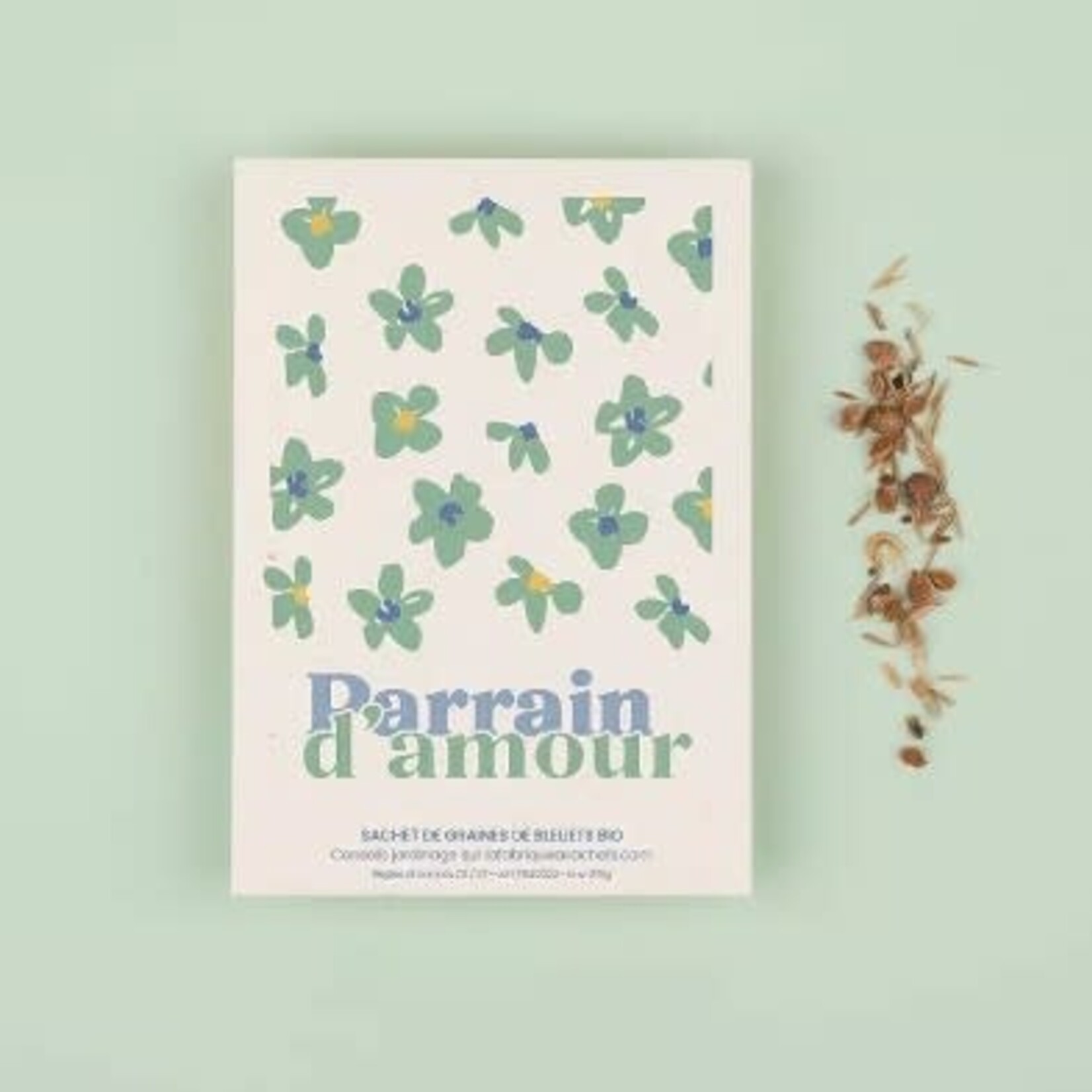 LA FABRIQUE A SACHET - Parrain d'amour - Sachets de graines de Bleuets
