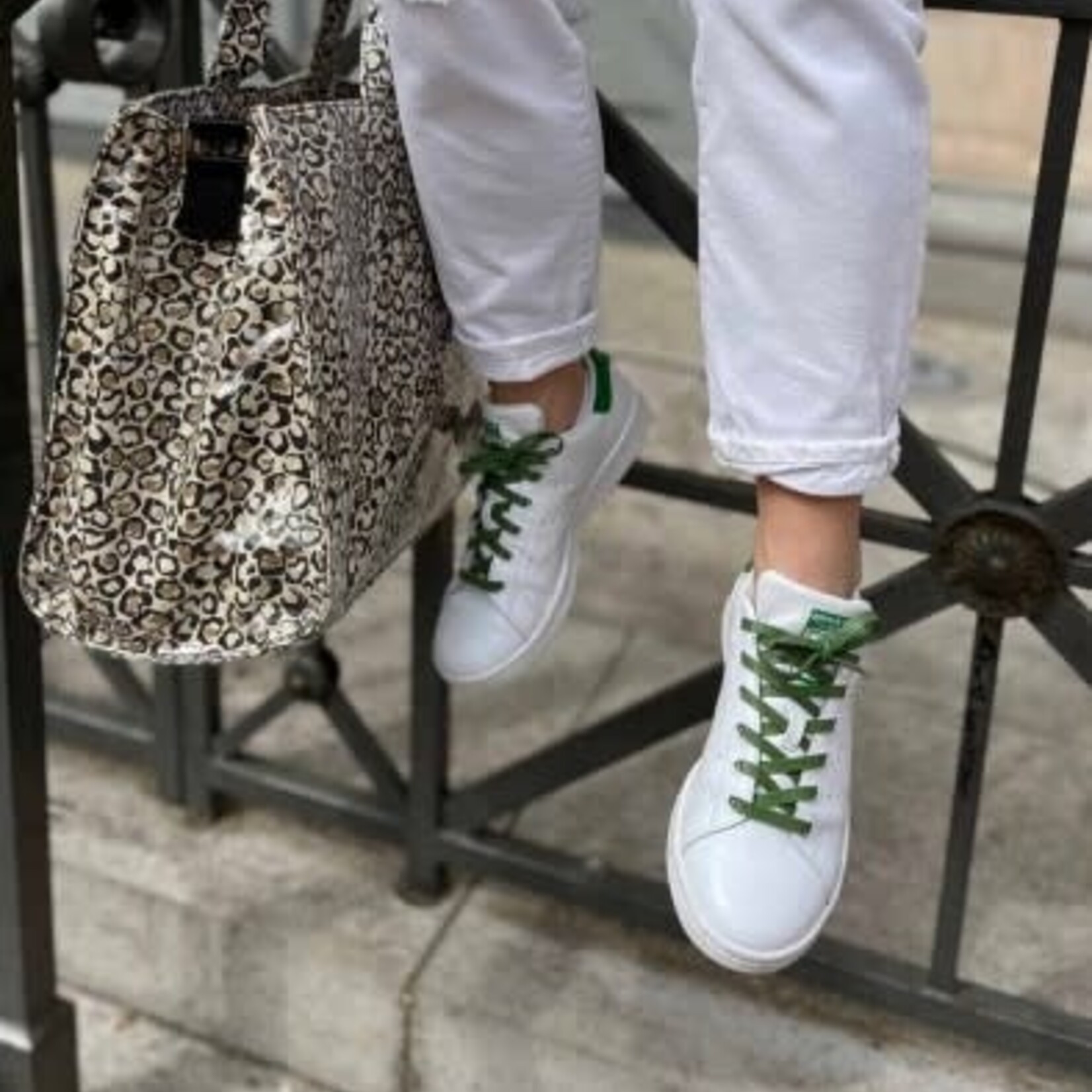 GORILLA - Lacets larges - vert olive