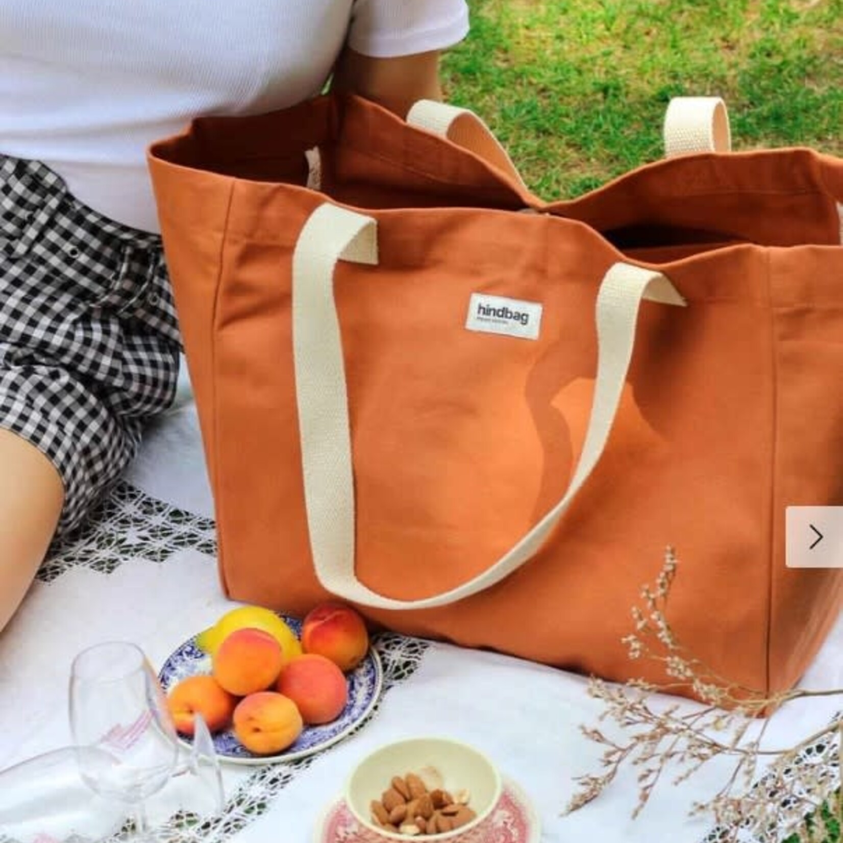 HINDBAG Hindbag - Sac cabas Claude - Sienne